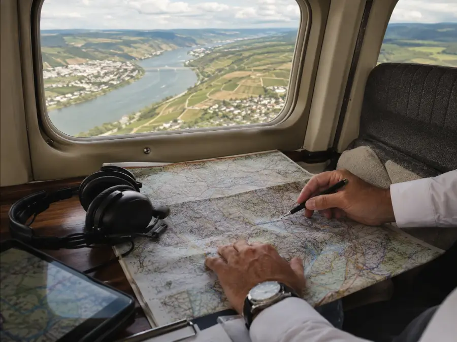 Routenplanung entlang des Rheingaus