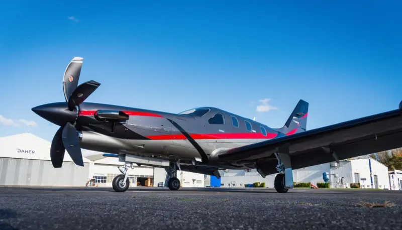 Daher TBM im Flug